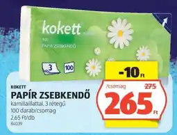 ALDI Kokett Papír Zsebkendő ajánlat