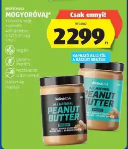 ALDI BioTechUSA Mogyoróvaj ajánlat