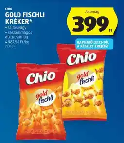 ALDI Chio Gold Fischli kréker ajánlat