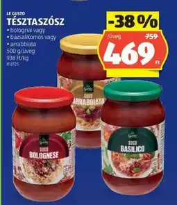 ALDI LE GUSTO TÉSZTASZÓSZ ajánlat