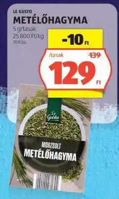 ALDI LE GUSTO METÉLŐHAGYMA ajánlat