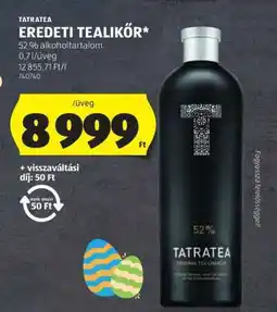 ALDI TATRATEA EREDETI TEALIKŐR ajánlat