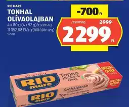 ALDI RIO MARE Tonhal olívaolajban ajánlat