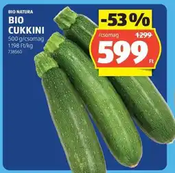 ALDI Bio cukkini ajánlat