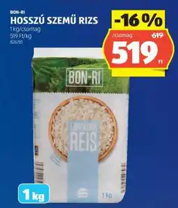 ALDI BON-RI Hosszú szemű rizs ajánlat