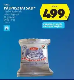 ALDI Pálpusztai Sajt ajánlat