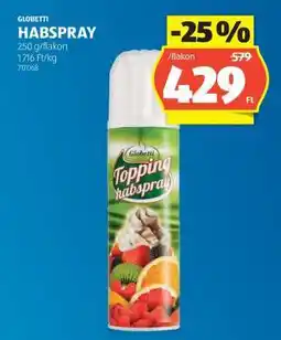ALDI Globetti Habspray ajánlat
