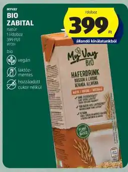 ALDI MyVay Bio Zabital ajánlat