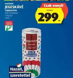 ALDI Kokárdás Jegeskávé Cappuccino ajánlat