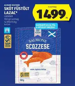 ALDI ALMARE SEAFOOD SKÓT FÜSTÖLT LAZAC ajánlat
