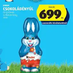 ALDI Kinder csokoládényúl ajánlat