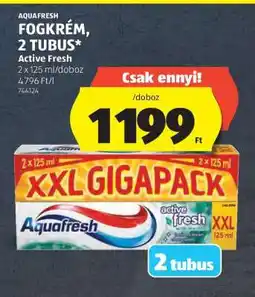 ALDI Aquafresh Fogkrém, 2 Tubus ajánlat