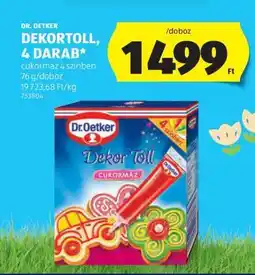ALDI Dr. Oetker Dekortoll, 4 darab ajánlat
