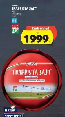 ALDI Milsani Trappista Sajt ajánlat