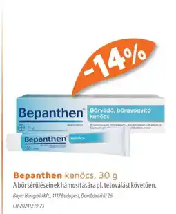 Alma Gyógyszertárak Bepanthen kenőcs ajánlat