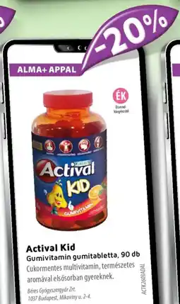 Alma Gyógyszertárak Actival Kid Gumivitamin ajánlat