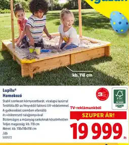 Lidl Lupilu Homokoz ajánlat