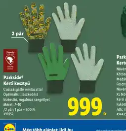 Lidl Parkside® Kerti kesztyű ajánlat