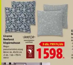 Lidl Livarno Renforcé kispárnahuzat ajánlat