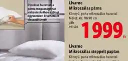 Lidl Livarno Mikroszálas párna ajánlat