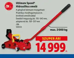 Lidl Ultimate Speed Hidraulikus emelő ajánlat