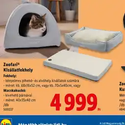 Lidl Zoofari Kisállatfekhely ajánlat