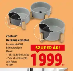 Lidl Zoofari Kerámia etetőtál ajánlat