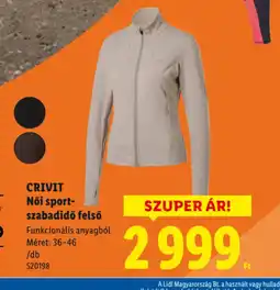 Lidl CRIVIT Női sport-szabadidő felső ajánlat