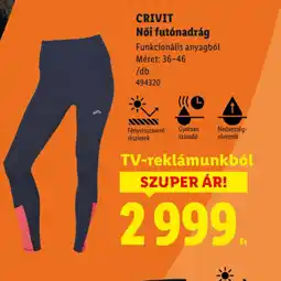 Lidl CRIVIT Női futnadrág ajánlat