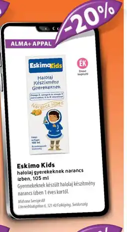 Alma Gyógyszertárak Eskimo Kids halolaj gyerekeknek ajánlat