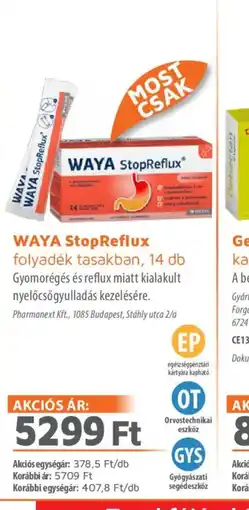 Alma Gyógyszertárak WAYA StopReflux folyadék ajánlat