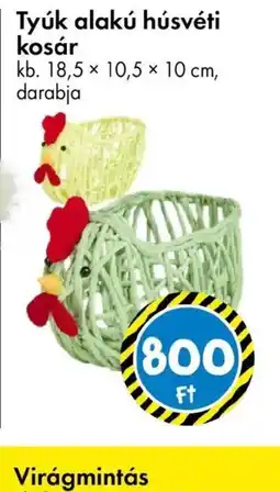 Tedi Tyúk alakú húsvéti kosár ajánlat