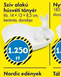 Tedi Szív alakú húsvéti tányér ajánlat