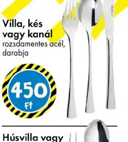 Tedi Villa, kés vagy kanál ajánlat