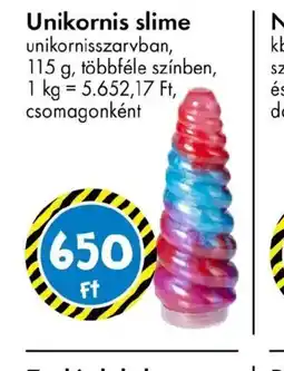Tedi Unikornis slime ajánlat