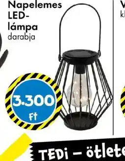 Tedi Napelemes LED-lámpa ajánlat