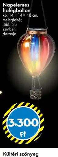 Tedi Napelemes hőlégballon ajánlat