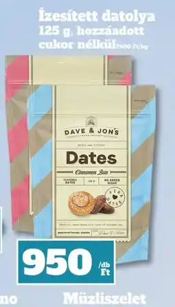 Family Diszkont DAVE Müzliszelet JON'S Ízesített datolya ajánlat