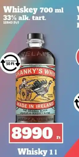 Family Diszkont SHANKY'S WHIP Whiskey ajánlat