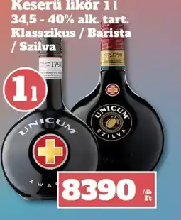 Family Diszkont UNICUM Keserű likőr ajánlat