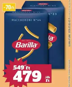 Vil-For Barilla száraztészta ajánlat