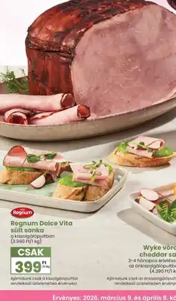 Spar Regnum Dolce Vita sült sonka ajánlat
