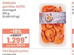 Spar Előfőzött garnéla 40/60 ajánlat