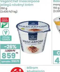 Spar VeganChef mascarpone krém ajánlat