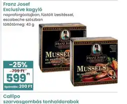 Spar Franz Josef Exclusive kagyl ajánlat