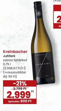 Spar Kreinbacher Juhfark ajánlat