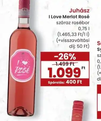 Spar Juhász I Love Merlot Rosé ajánlat