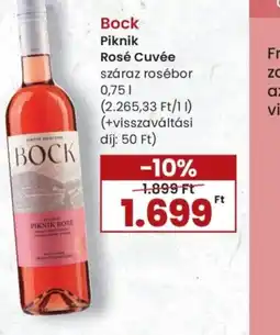 Spar BOCK Piknik Rosé Cuvée ajánlat