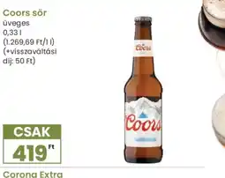Spar Coors sör ajánlat