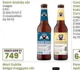 Spar Szent András sör ajánlat